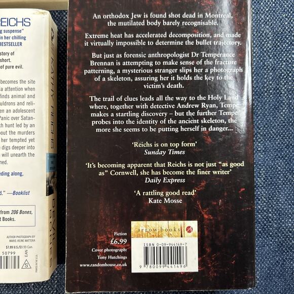 Kathy Reichs Lot of 7 Temperance Tempe Brennan Books Bones Mystery PB And HC - Picture 11 of 15